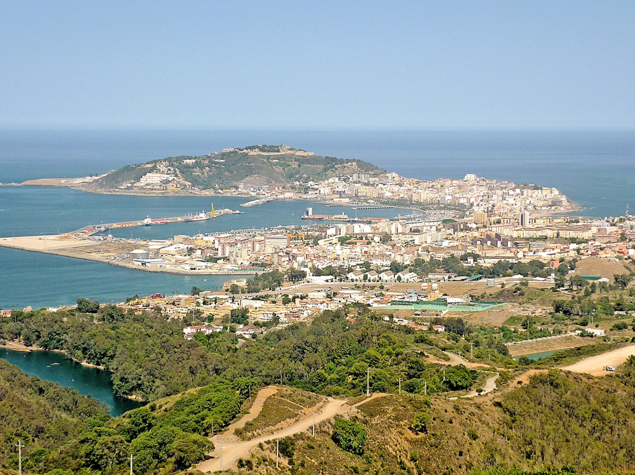 A view of Ceuta's cityscape.