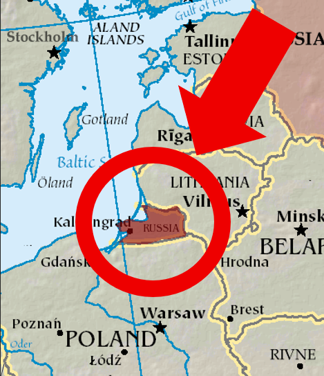Kaliningrad is Russian land with no land connection to Russia itself. The strange split traces back to the fall of Nazi Germany.